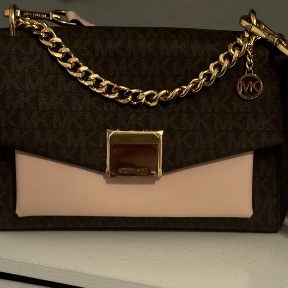 Michael Kors Bag monogram brown and pink - Picture 3 of 4